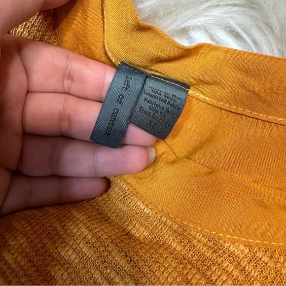 Anthropologie left of center dara knit mustard pull over long sleeve - Picture 9 of 11